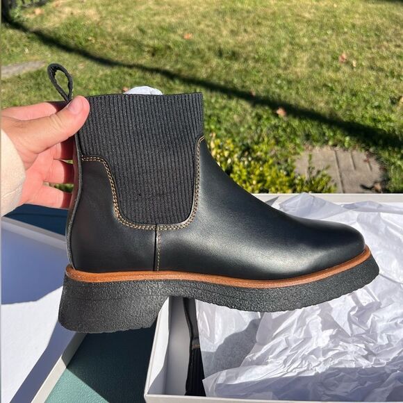COS Chunky Pull On Leather Boots NIB - Picture 6 of 8